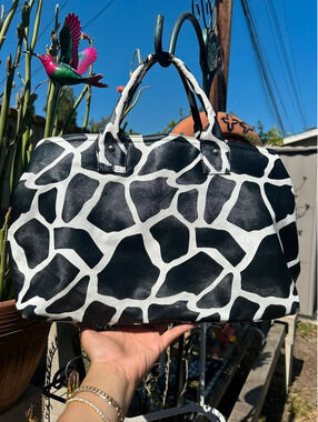 Y2K animal print bag
